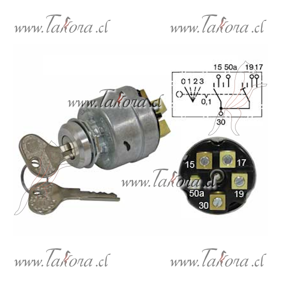 Repuestos de autos: Chapa Contacto Diesel, 12Volts, 24Volts, con Preca...
Nro. de Referencia: 0342315001