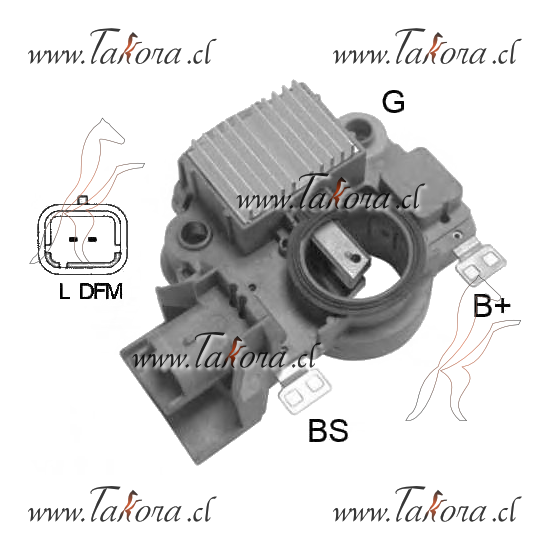 Repuestos de autos: Caja Reguladora de Voltaje Mitsubishi/Peugeot 206-...
Nro. de Referencia: GA-426