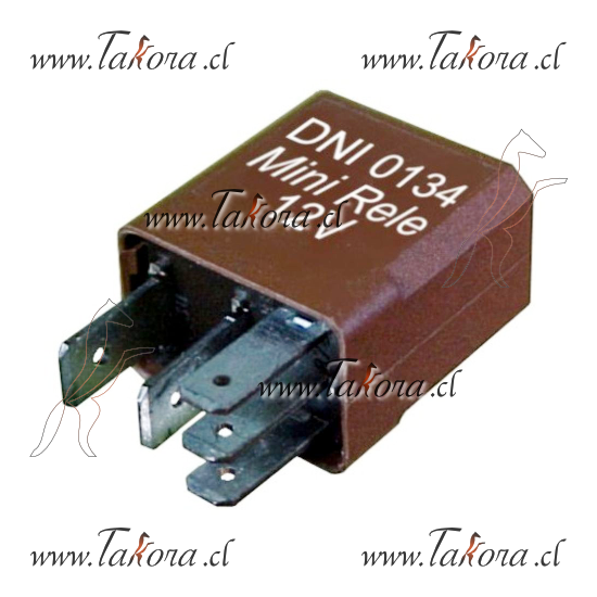 Repuestos de autos: Micro Relay (reles) 12Volts, 40/30Amperes, 5 Termi...
Nro. de Referencia: DNI-0134