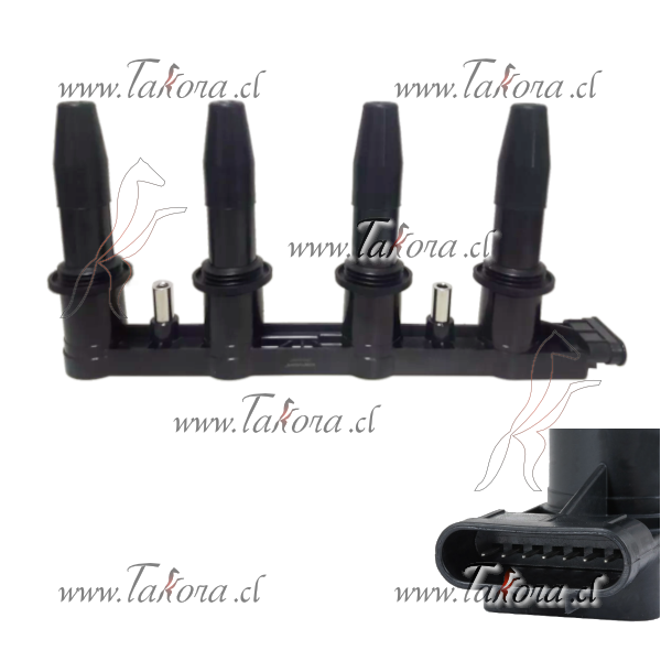 Repuestos de autos: Bobina de Encendido,  7 Pines 4 Polos 

<br>
<b...
Nro. de Referencia: 25186687