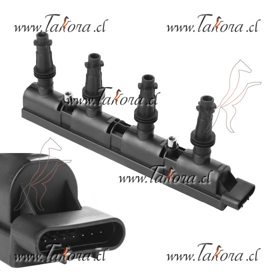 Repuestos de autos: Bobina de Encendido, 7 pines, 4 polos,  

<br>
...
Nro. de Referencia: 55579072