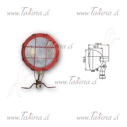 Repuestos de autos: Farol Faenero, Neolite Redondo Cuerpo Metalico Roj...
Nro. de Referencia: N989-H3