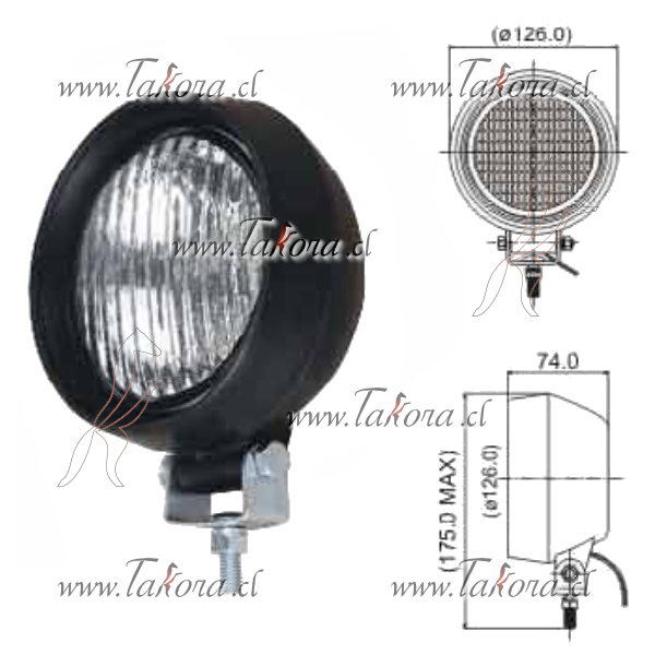 Repuestos de autos: Farol Faenero, Neolite Redondo Cuerpo y Soporte de...
Nro. de Referencia: N985-H3S