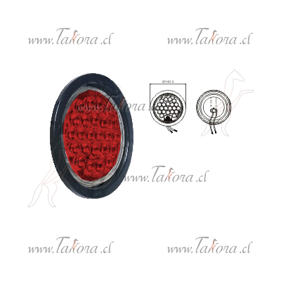 Repuestos de autos: Farol Trasero, Tipo Goren Rojo con 24 Led 12/ 24V ...
Nro. de Referencia: NEO-1192 RO