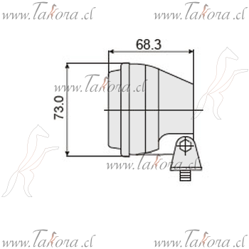 Repuestos de autos: Farol Halogeno faenero rectangular, Dimensiones 14...
Nro. de Referencia: N877-H3