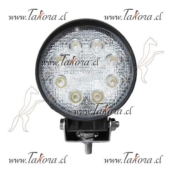 Repuestos de autos: Farol/Foco Led, Faenero, Redondo, 9-32V-24W, 8 Led...
Nro. de Referencia: T-1024-RFL60