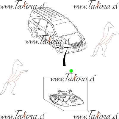 Repuestos de autos: Optico Ssangyong Stavic Derecho (Original)...
Nro. de Referencia: 8310221300