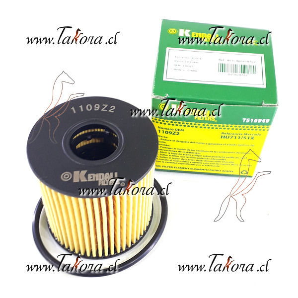 Repuestos de autos: Filtro de Aceite, (Elemento) HU711/51X Citroen Xsa...
Nro. de Referencia: 1109Z2