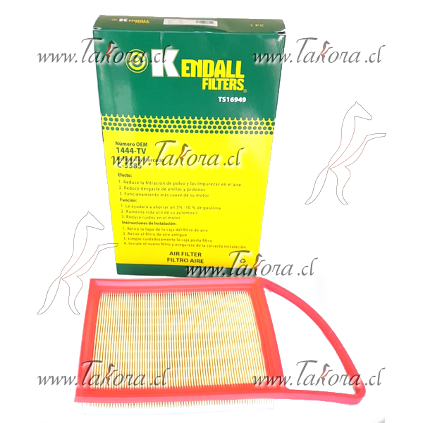 Repuestos de autos: Filtro de Aire, C3585, Dimensiones: 348x205x53mm.
...
Nro. de Referencia: 1444-TV