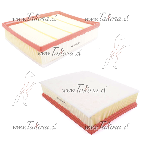 Repuestos de autos: Filtro de Aire, 253x200x55mm.

<br>
<br>(Nro. d...
Nro. de Referencia: 16546-4JM1C