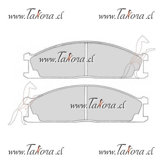 Repuestos de autos: Juego de Pastillas de Frenos, Delanteras, 160.90x4...
Nro. de Referencia: 41060-V7085