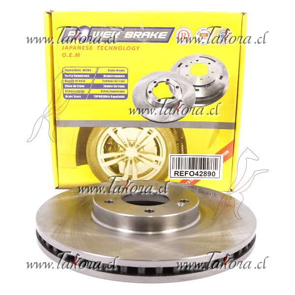 Repuestos de autos: Disco de Frenos, Delantero, 320x49.70x69-29, 5 Hoy...
Nro. de Referencia: 51712-S1000