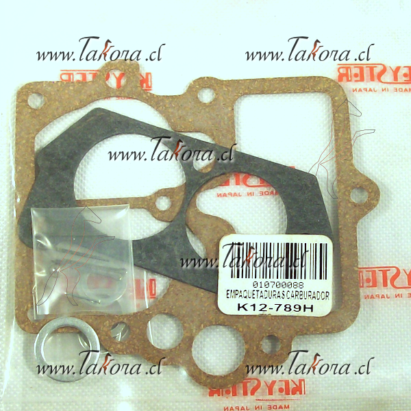 Repuestos de autos: Empaquetadura Carburador, Mazda 323-808, 1.3...
Nro. de Referencia: K12-789H