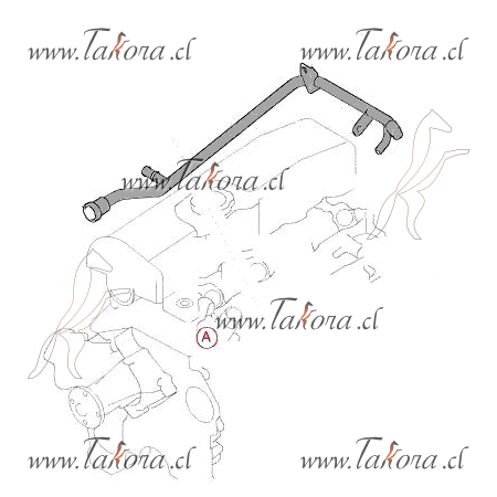 Repuestos de autos: Tubo Salida Bomba de Agua, Hyundai H100 Diesel D4B...
Nro. de Referencia: 25431-42520