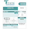 Repuestos de autos: Set de Pistones, Std., Diametro 115.00mm., 1er Ani...
Nro. de Referencia: 8-97228-303-0/STD