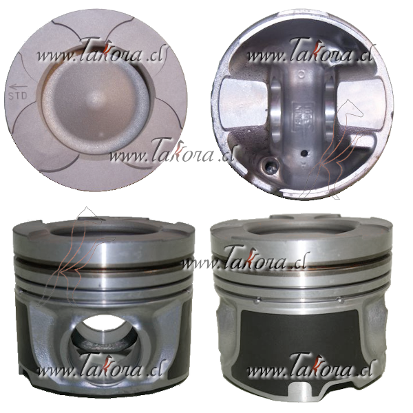 Repuestos de autos: Set Piston Motor, Std., Diametro 86.00mm, 2.00-1.5...
Nro. de Referencia: 1110D114/STD