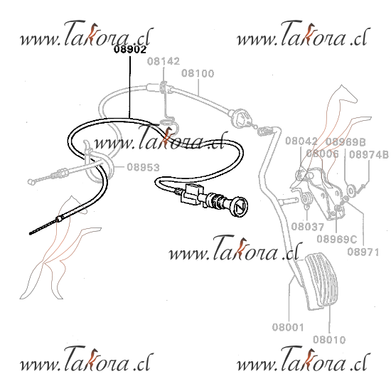 Repuestos de autos: Piola (cable) Ahogador, Mitsubishi L200 K32T 4Wd 1...
Nro. de Referencia: MB-322752