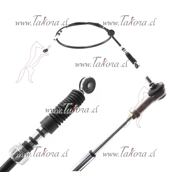 Repuestos de autos: Piola (cable) Selectora Caja de Cambios, Negra, 
...
Nro. de Referencia: 0K75A-46-500