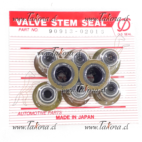 Repuestos de autos: Reten (sello) Valvulas, Admision / Escape, 8mm. x ...
Nro. de Referencia: 90913-02016