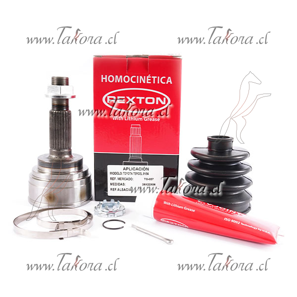Repuestos de autos: Homocinetica lado rueda, Derecha/Izquierda, Diente...
Nro. de Referencia: TO-027