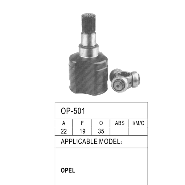 Repuestos de autos: Homocinetica, Daewoo Matiz/Tico, Dientes Exteriore...
Nro. de Referencia: OP-501