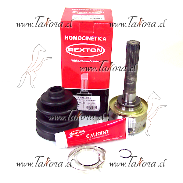 Repuestos de autos: Homocinetica Lado Rueda, Derecha / Izquierda, Dien...
Nro. de Referencia: GW-008-0